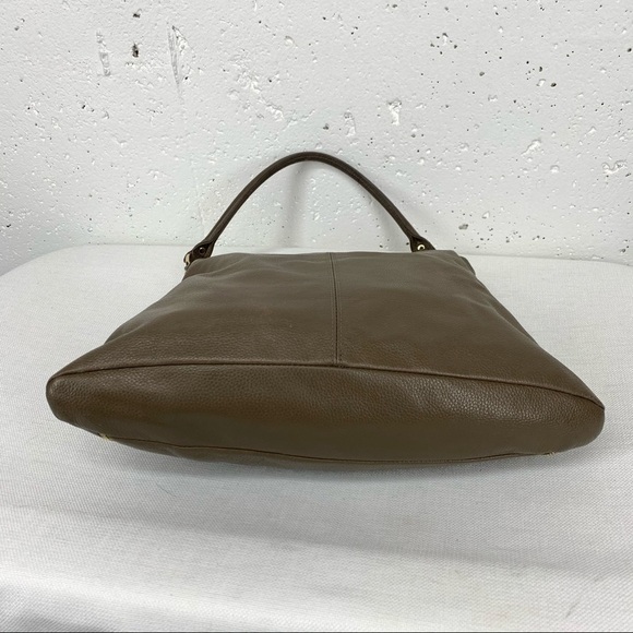 Onna Ehrlich Taupe Tassel Leather Shoulder Bag - Picture 7 of 16